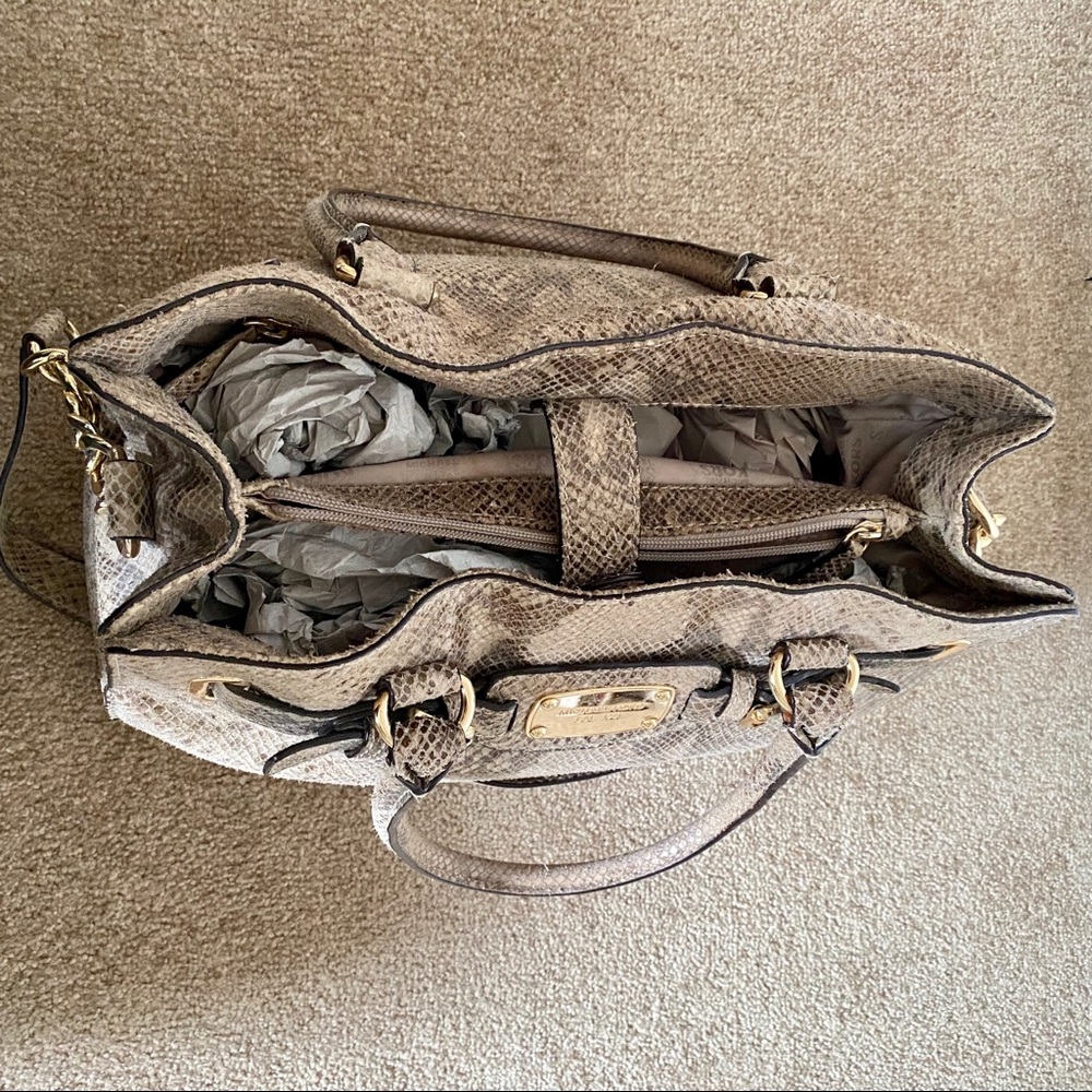 Michael Kors Python Hamilton Tote - image 5